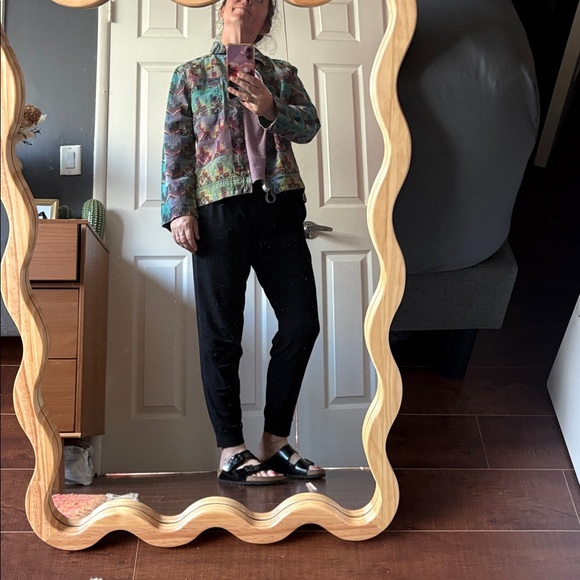 •Chico’s Design Embroidery Denim Rainbow Jacket Vintage - Picture 3 of 9